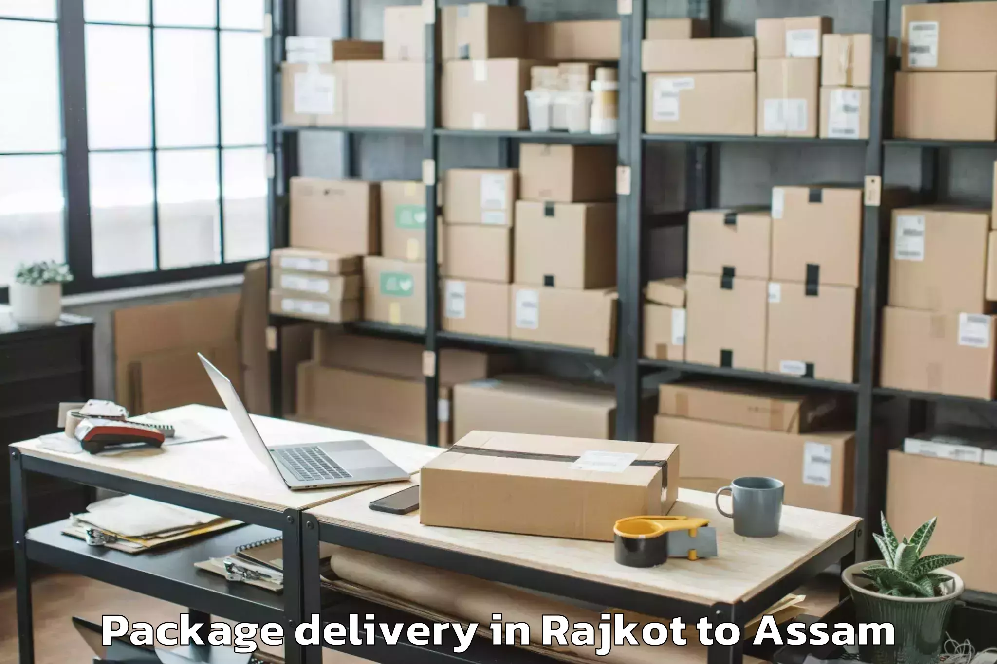 Hassle-Free Rajkot to Agamoni Package Delivery